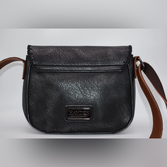 Hayden Harnett Alissa Black Crossbody/Shoulder Bag - Picture 11 of 15